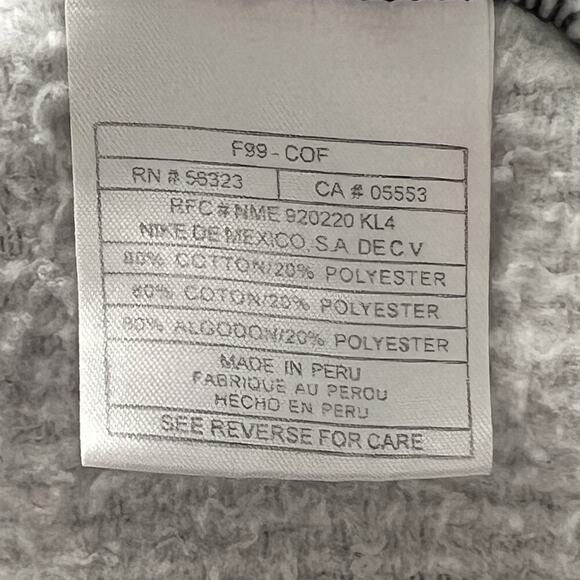 90'S Nike Golf Sweat Vest Made in Peru Men's XL‎ V-neck Pullover Vintage Fleece - Picture 8 of 8